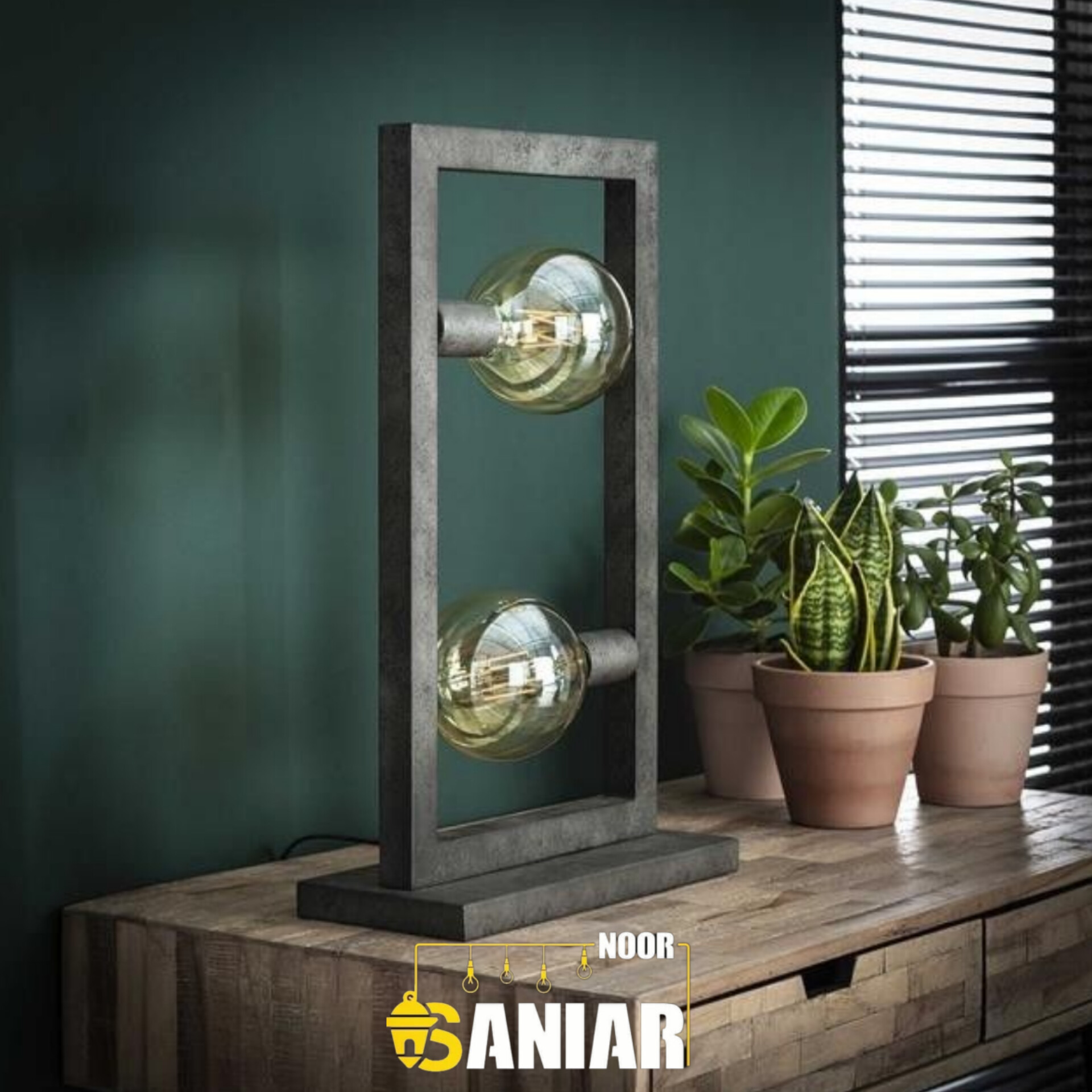 آباژور رومیزی مدرن – طراحی شیک و نوردهی ملایم