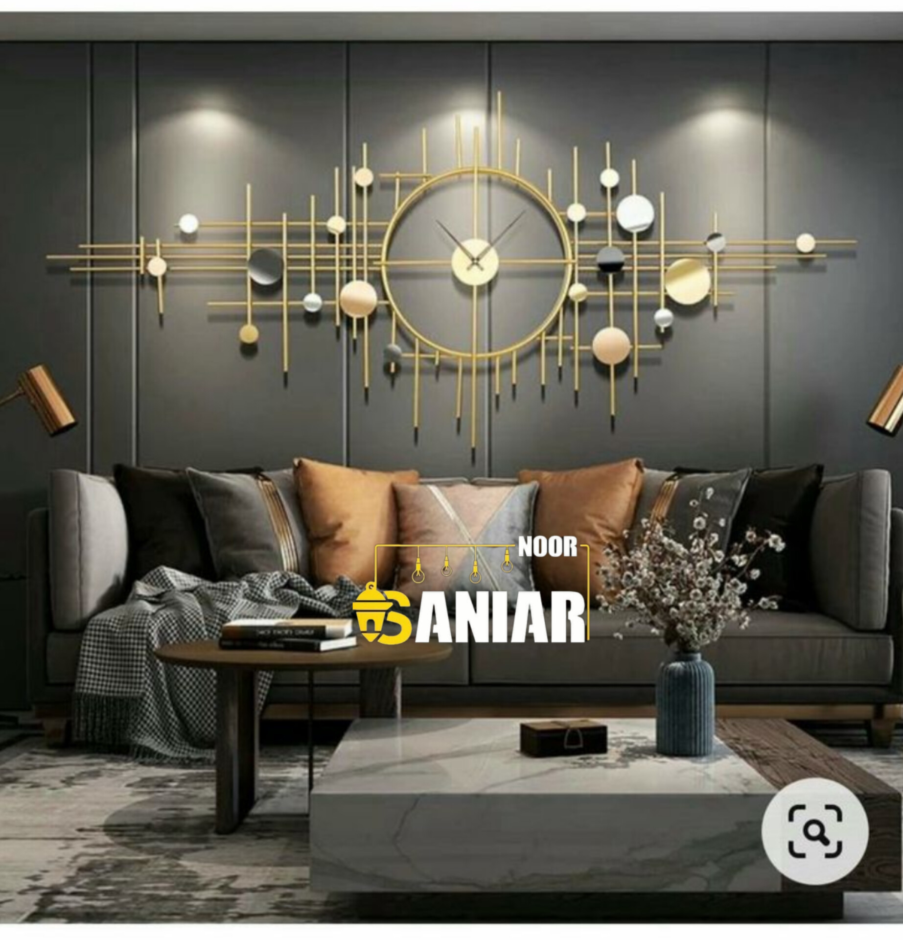 ساعت دیواری فلزی شیک و مدرن | مقاوم، لوکس و مناسب دکورهای امروزی