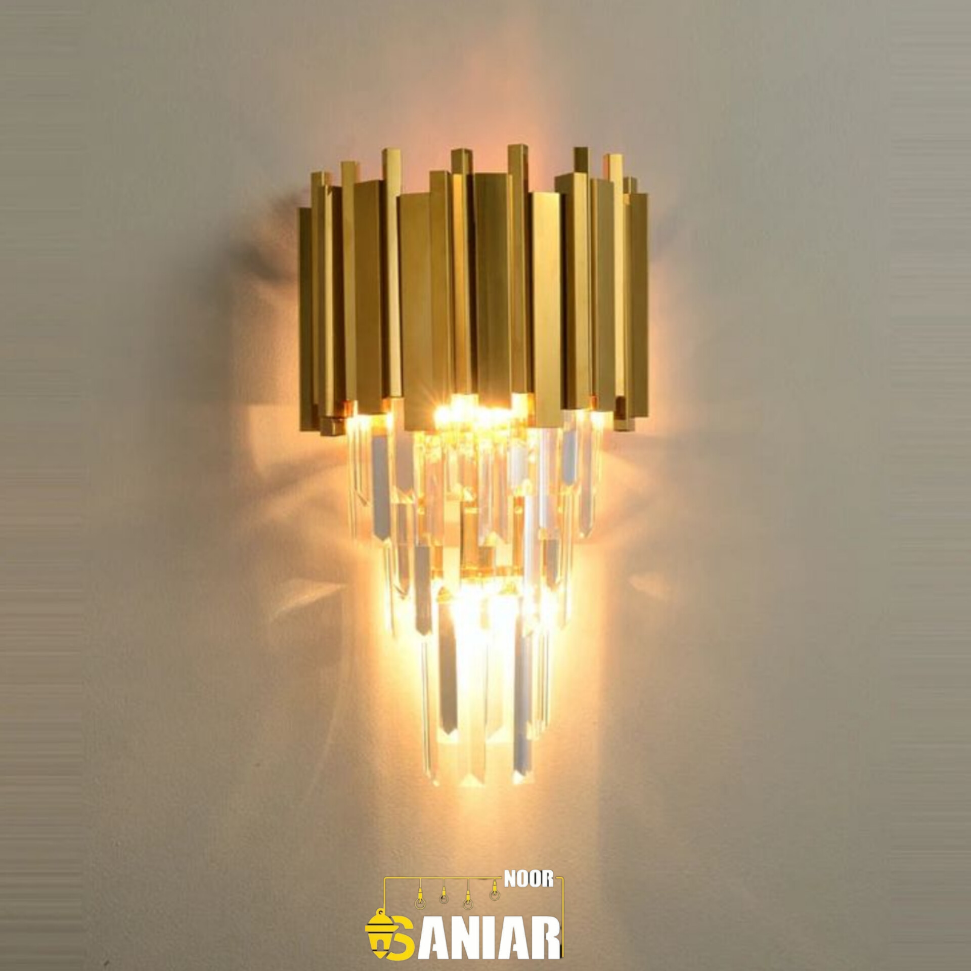 دیوارکوب کریستالی شیک