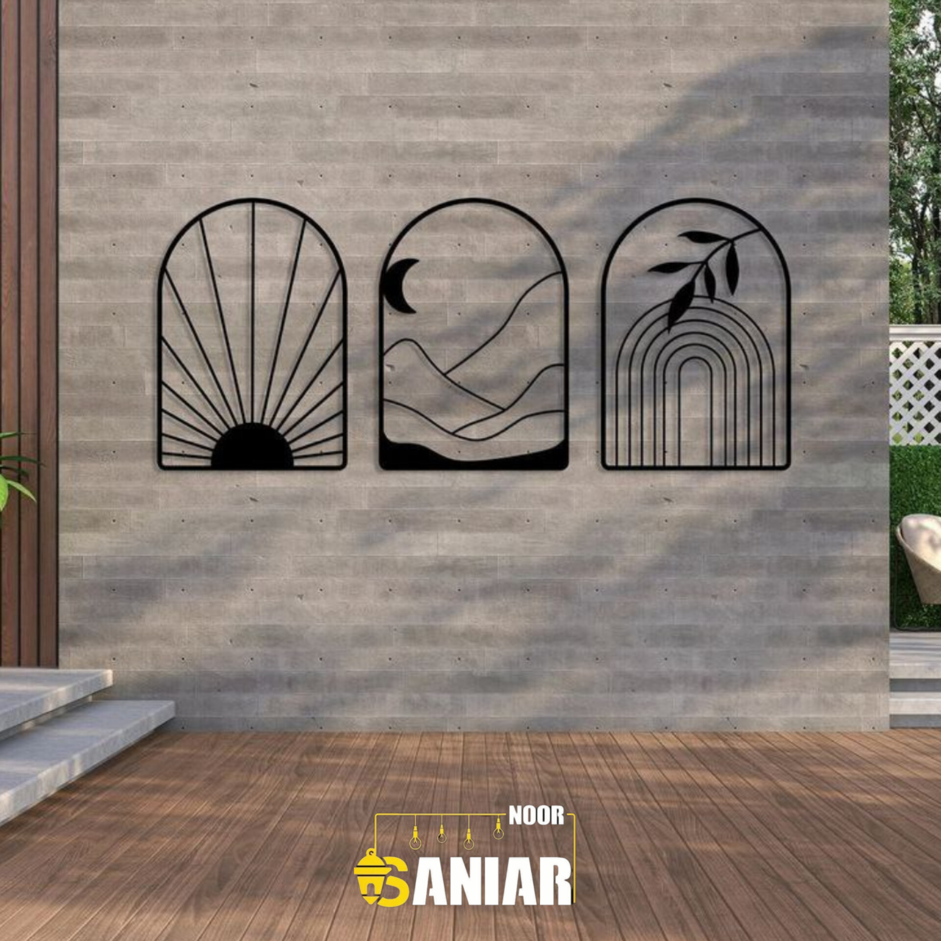 تابلو دیواری فلزی ست سه تیکه