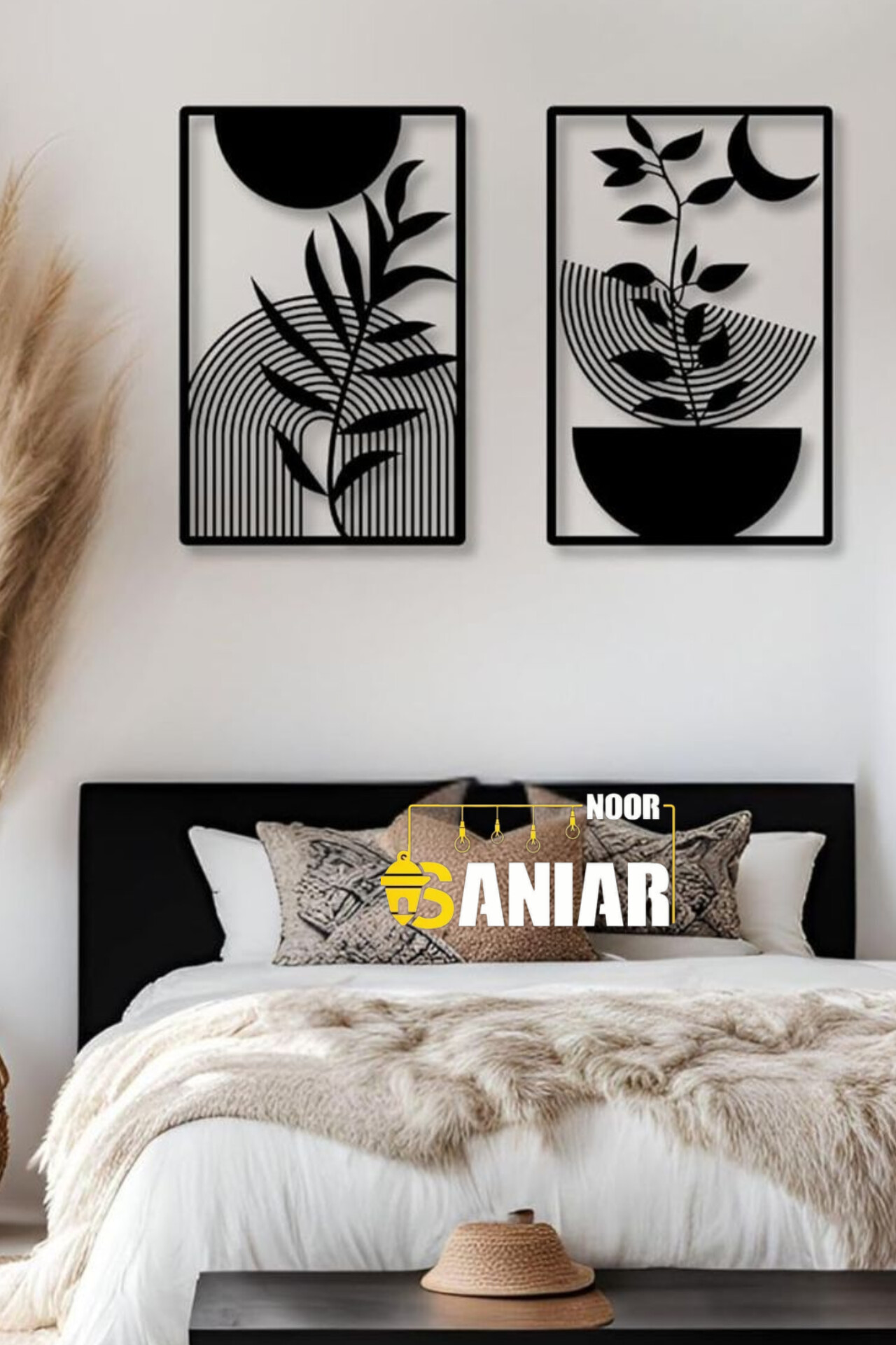 تابلو دیواری فلزی مدرن