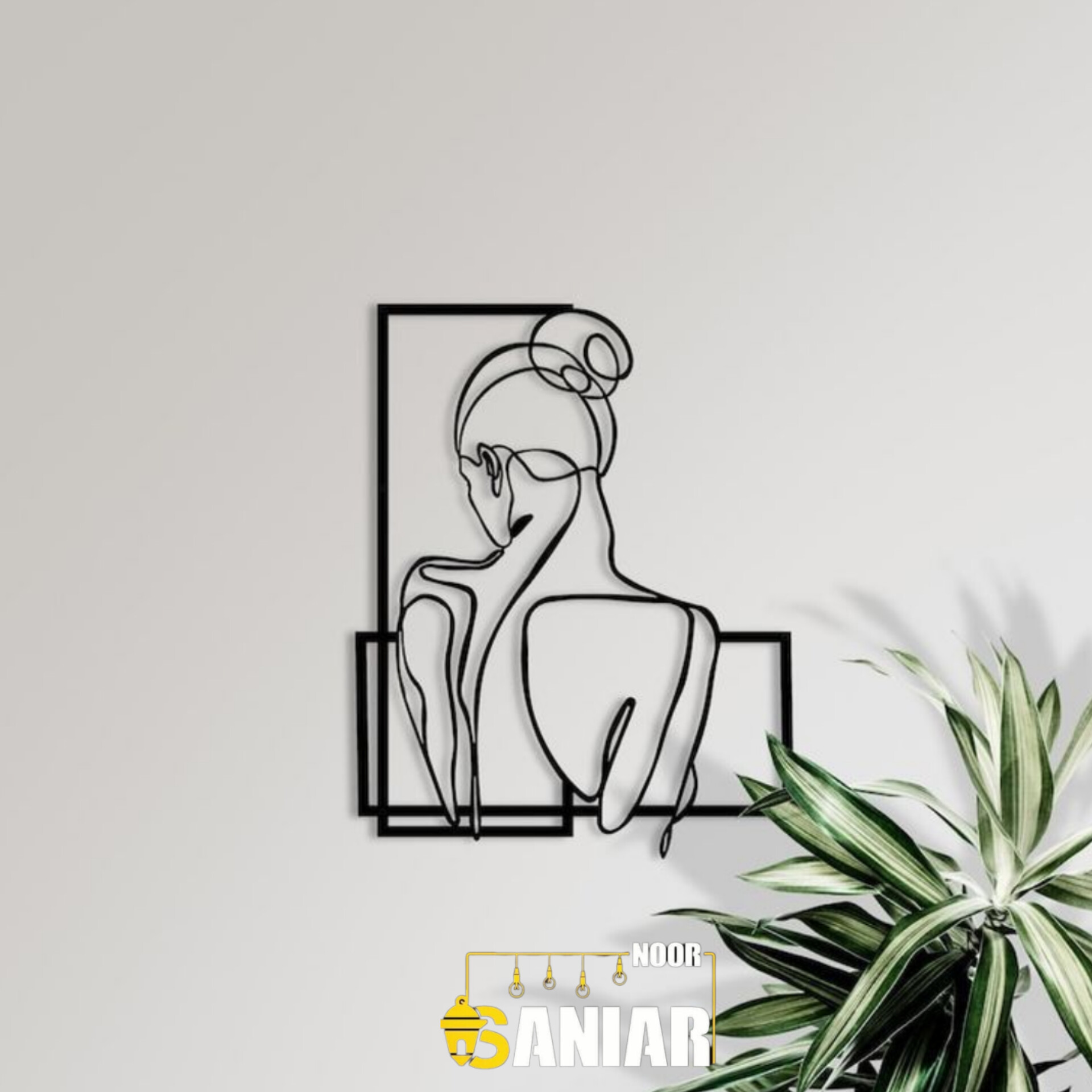 تابلو دیواری فلزی لیزری مینیمال