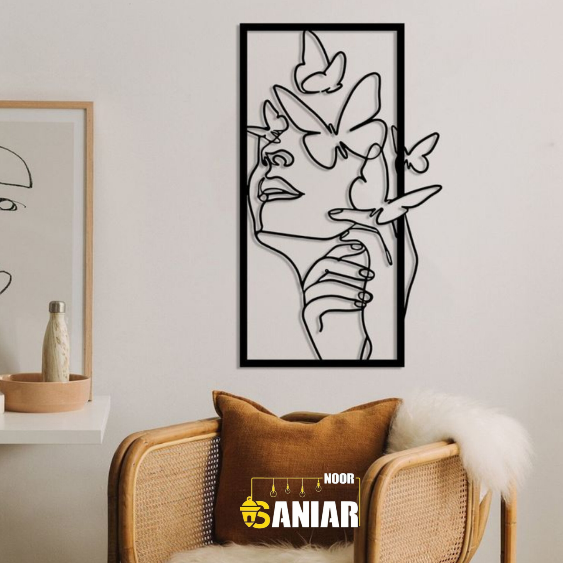 تابلو دیواری فلزی لیزری