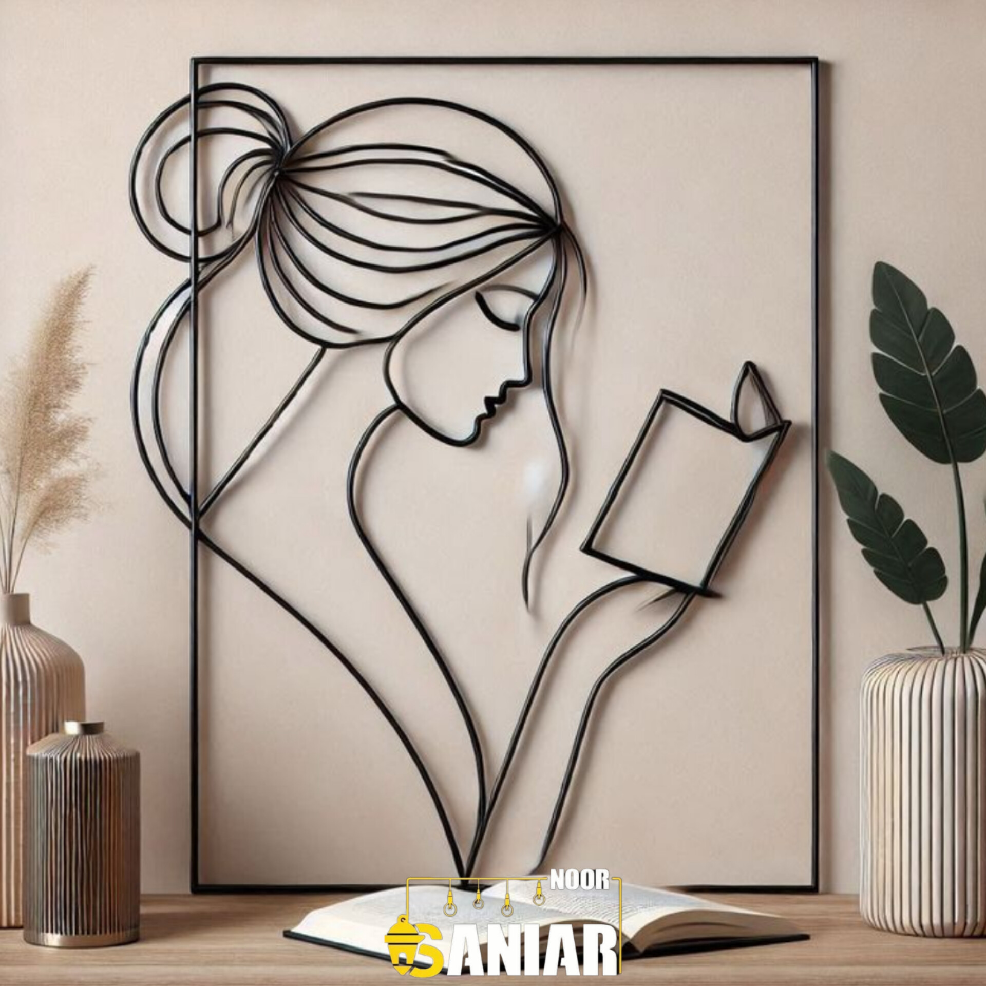 تابلو لیزری دیواری فلزی