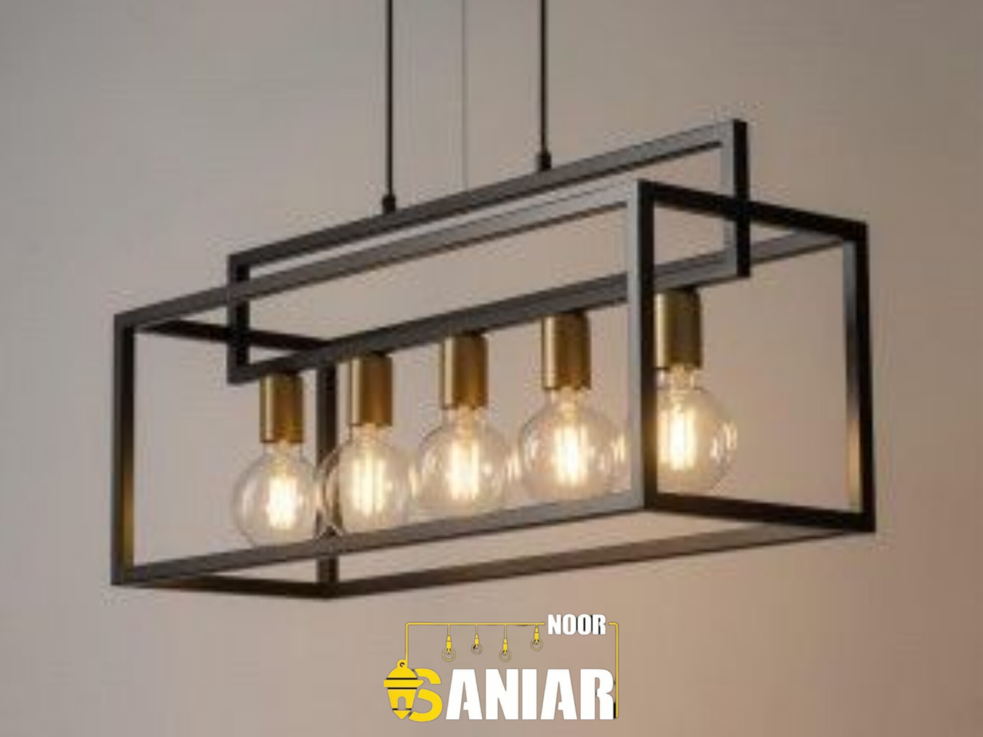 لوستر کانتری مدرن فلزی