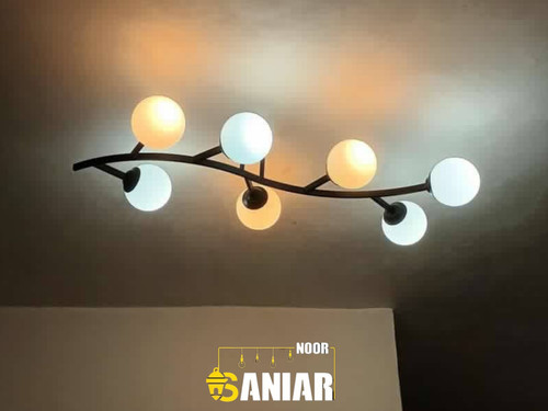 لوستر-سقفی-شاخهای-۷-شعله-سانیارنور