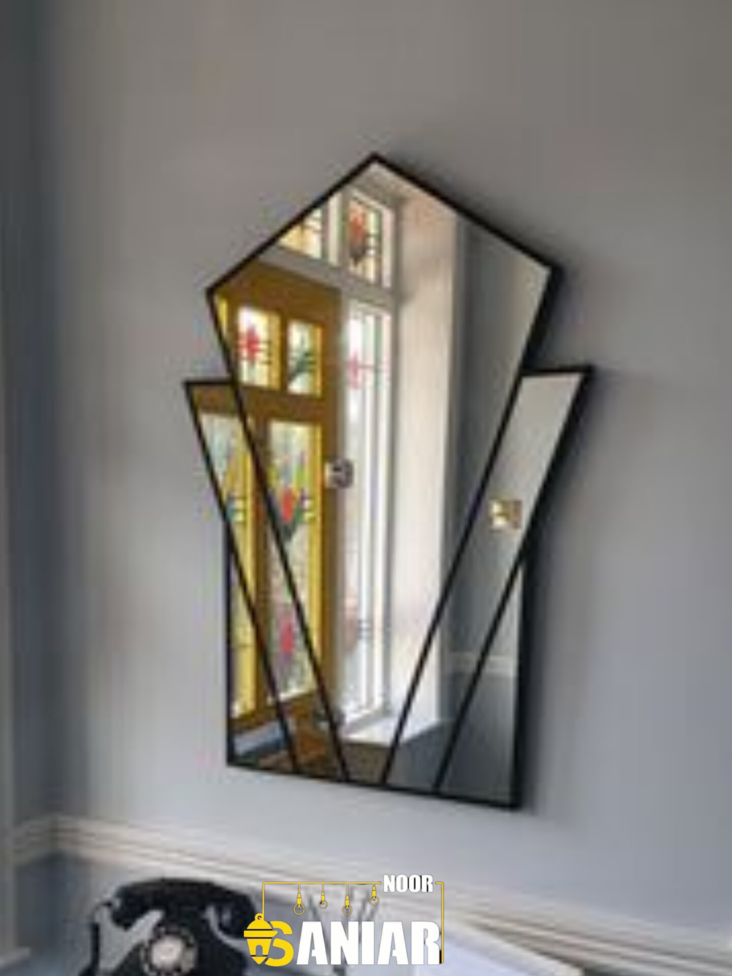 آینه کنسول فلزی مدرن قوسی | طراحی شیک و امروزی(E133)