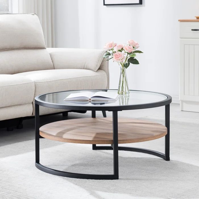 میز جلو‌مبلی مدرن مدل آرارات (دو طبقه)با چوب MDF