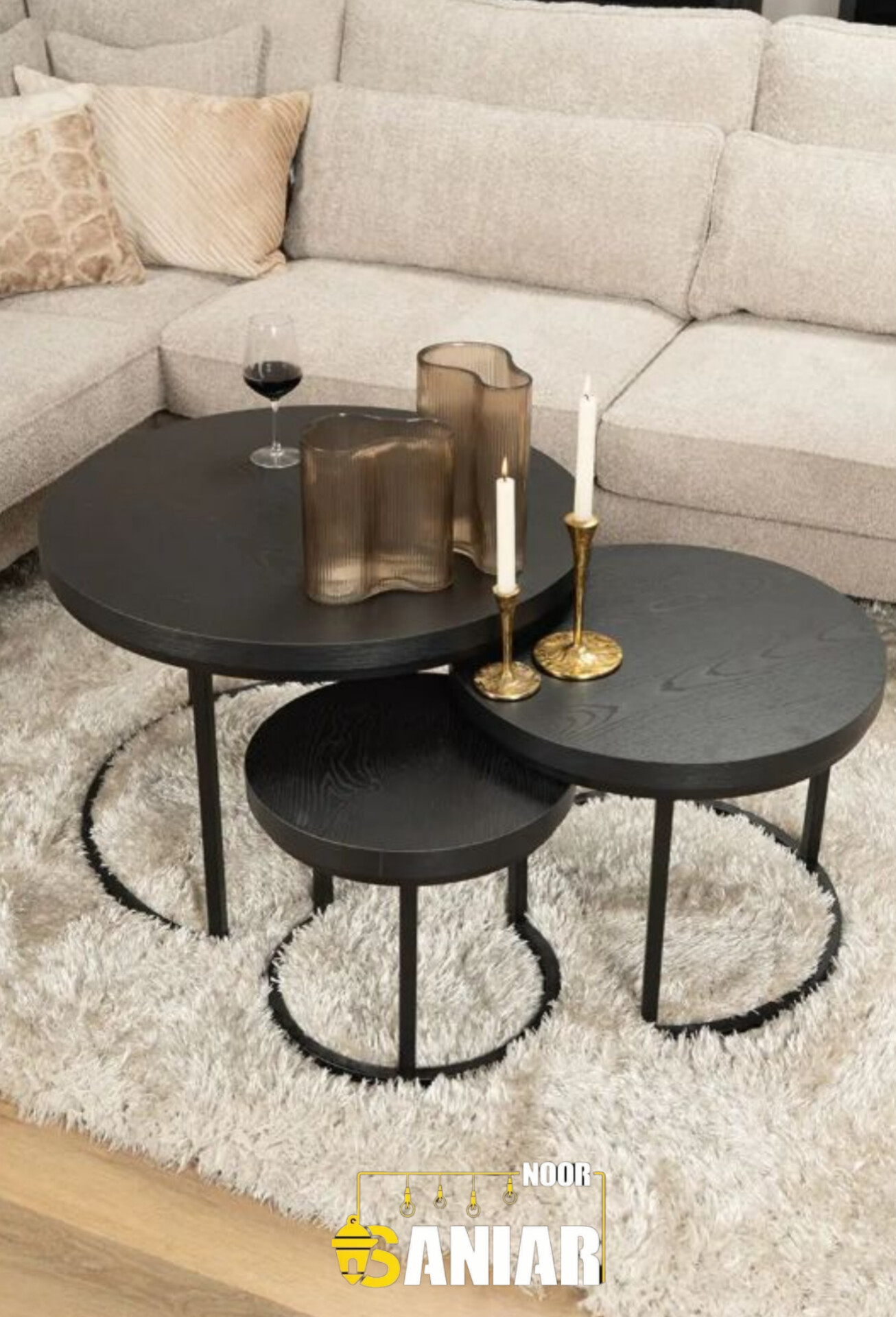 میز عسلی مدرن با رویه یMDF (M221)