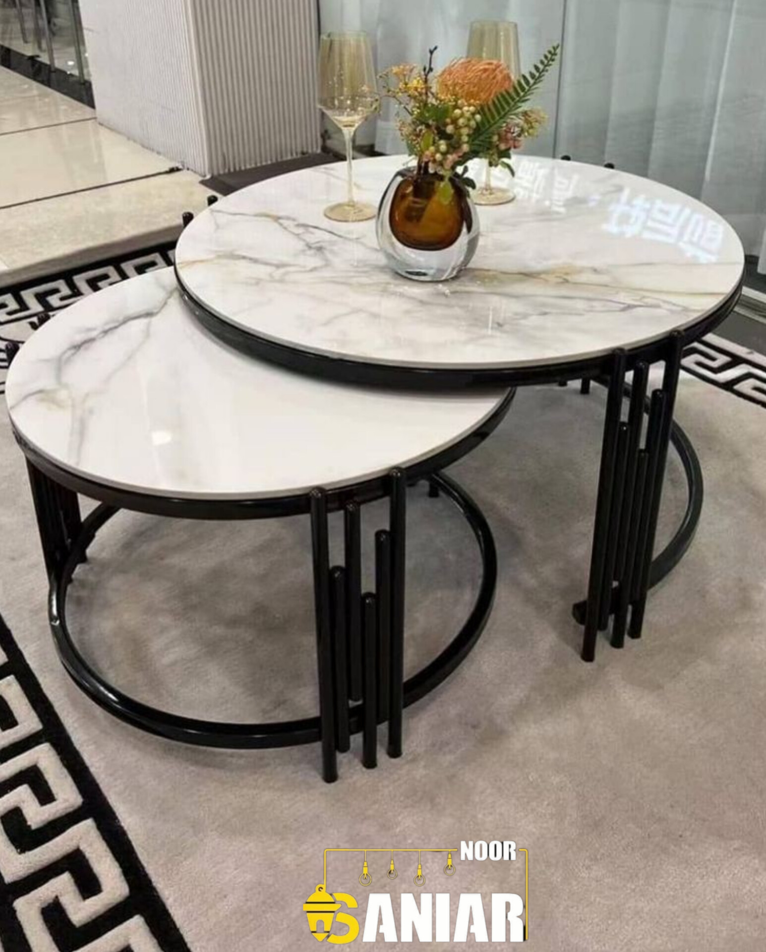 میزعسلی گرد دو تیکه M725