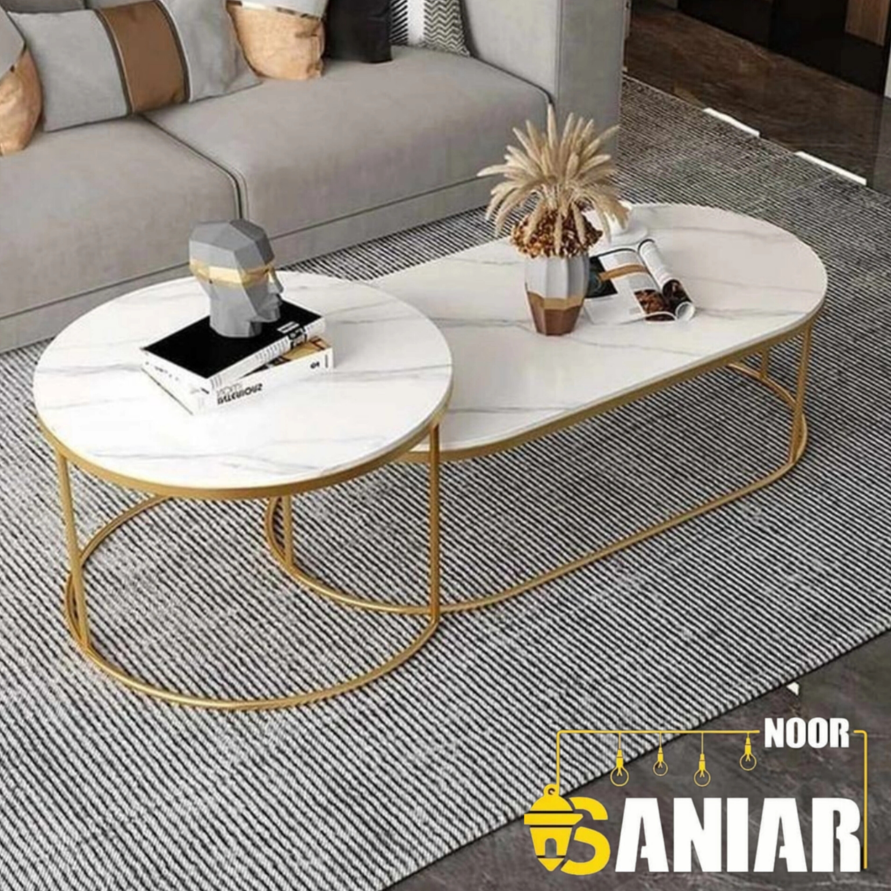 میز عسلی مدرن دو تیکه (M736)