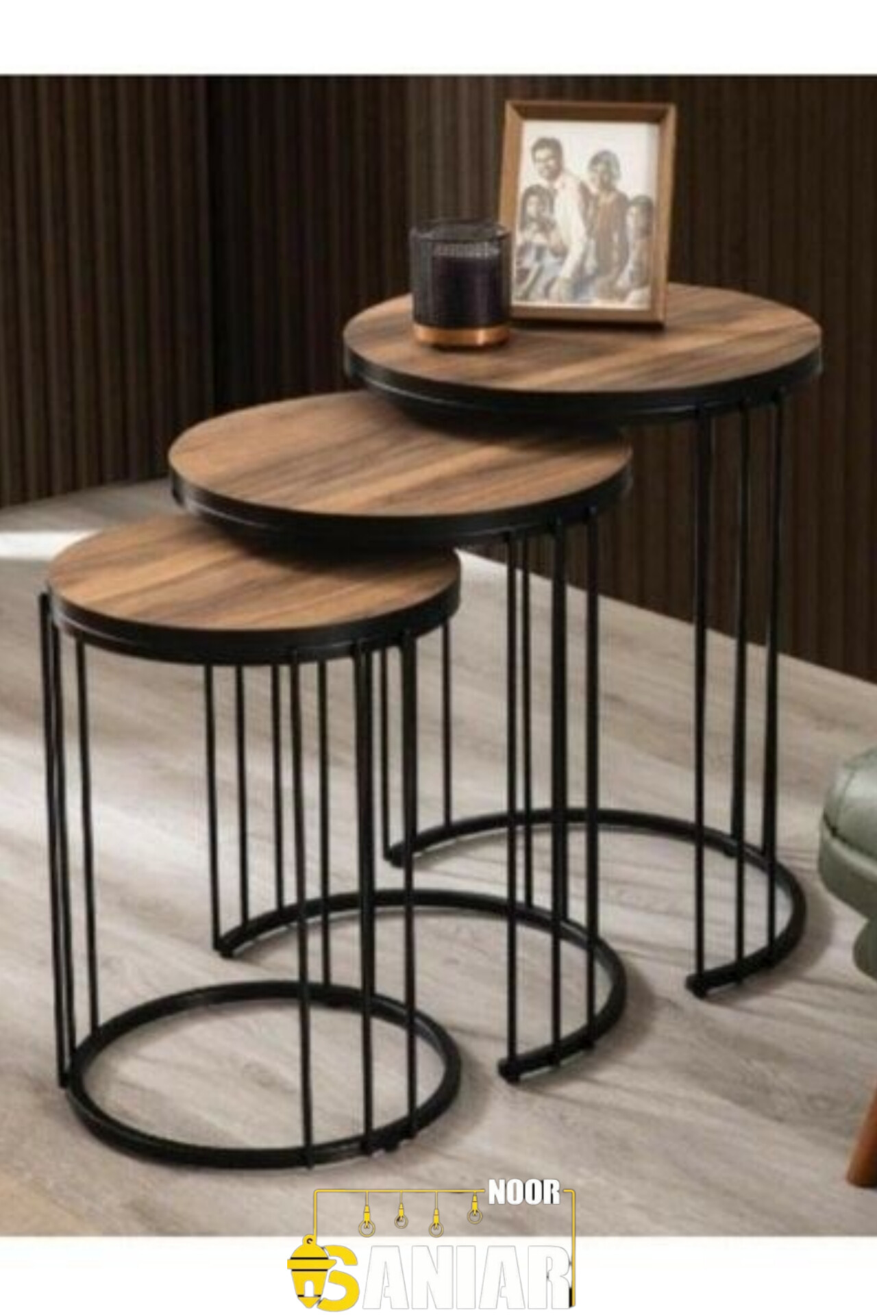 میز عسلی ست سه عددی مینیمال(M737)