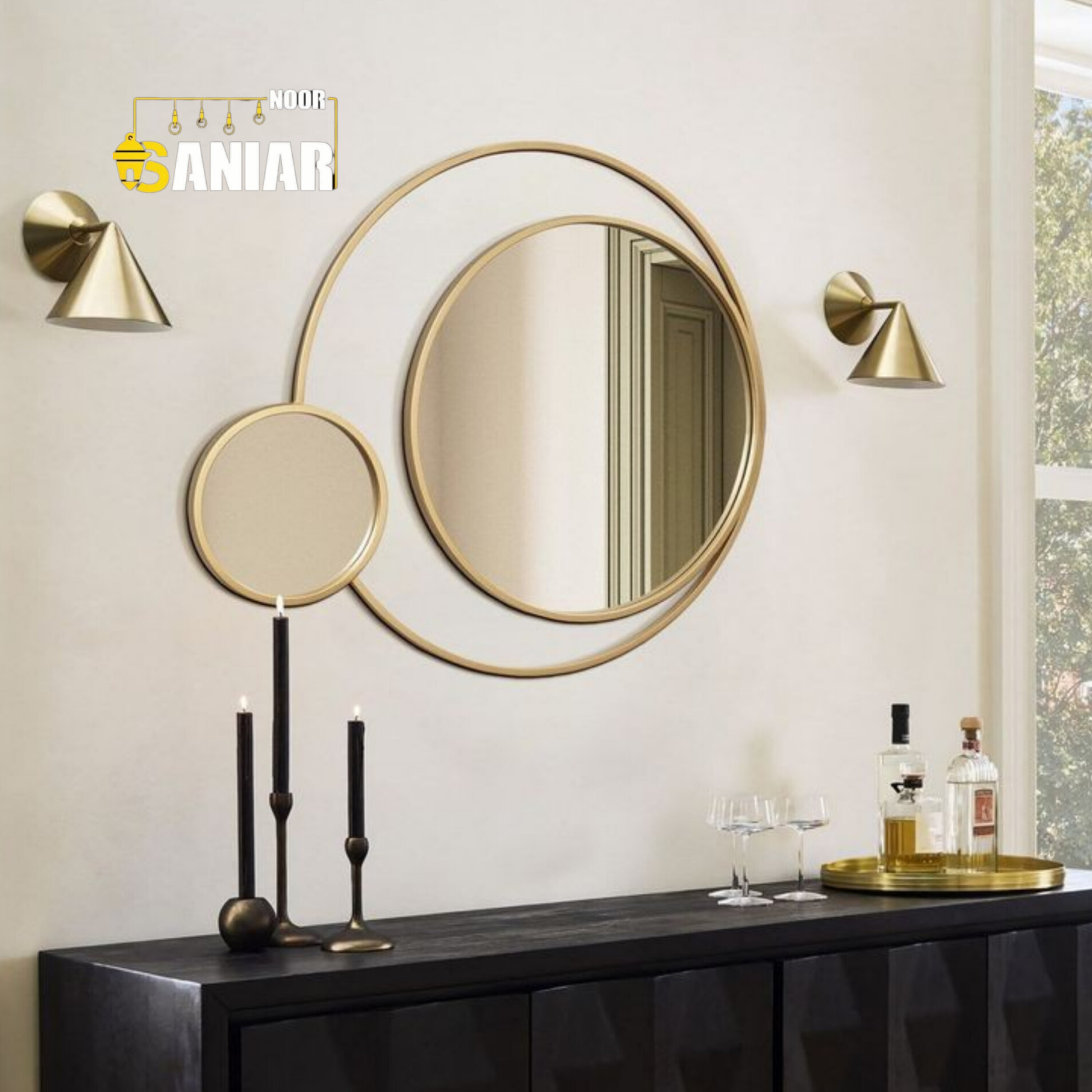 آینه دیواری مدرن