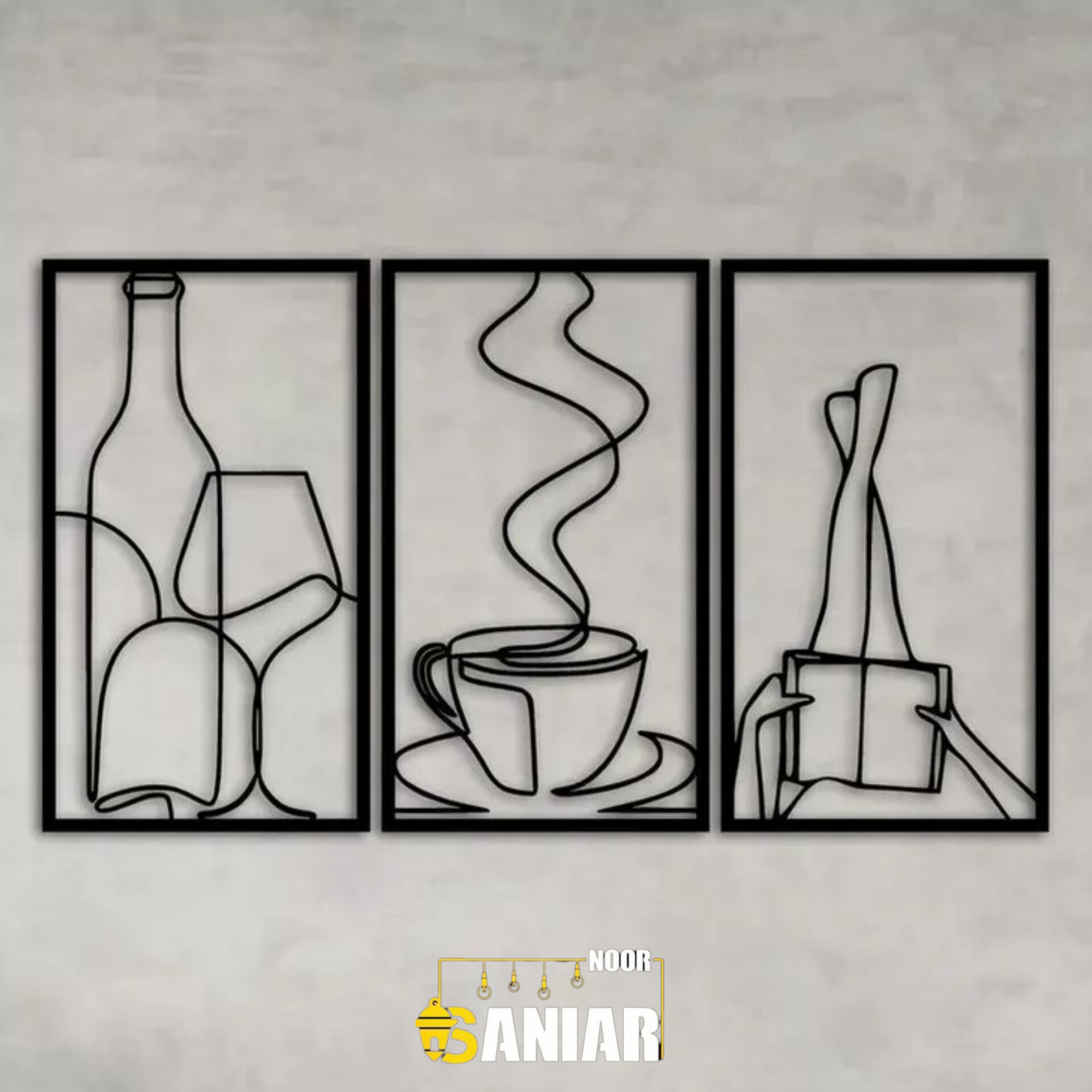 تابلو دیواری مدرن ست سه تیکه مینیمال