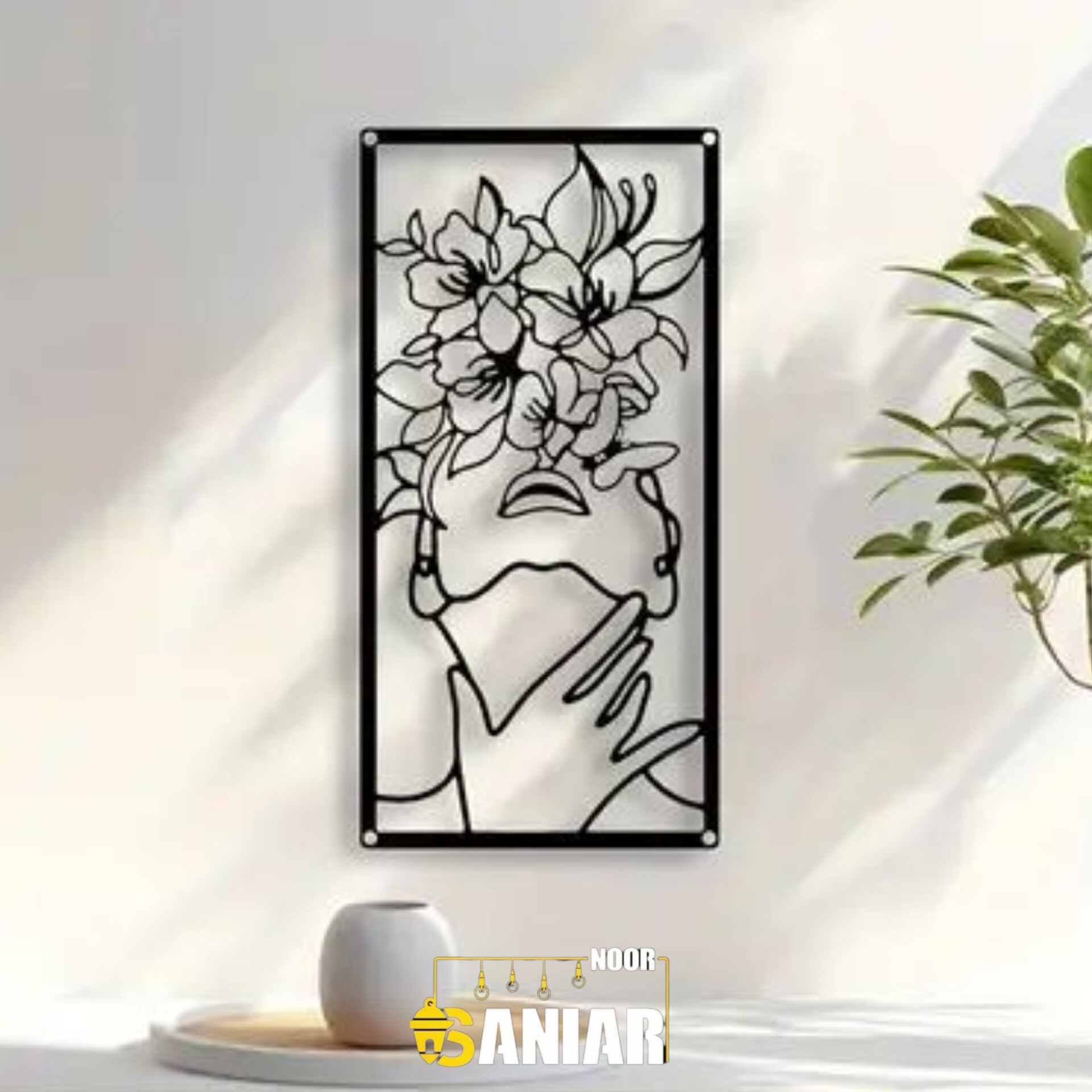 تابلو دیواری مدرن چهره بهاری